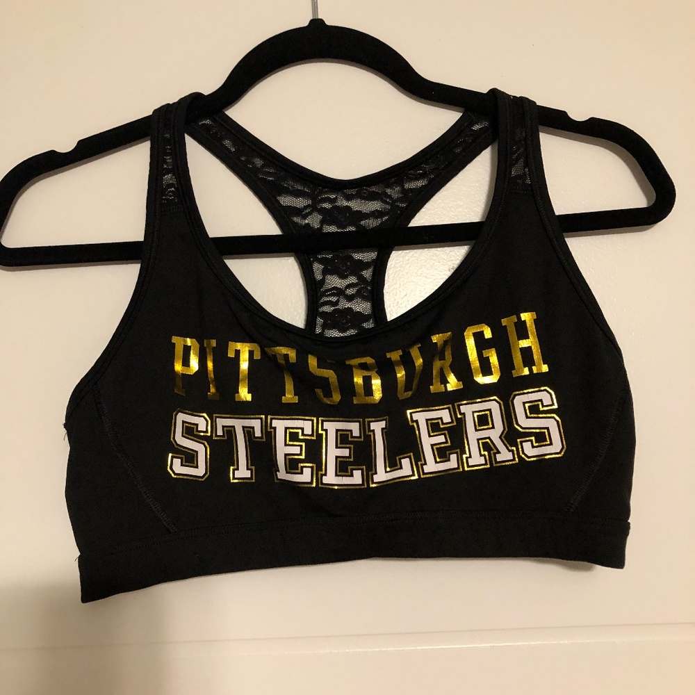 Victoria's secret steelers sports bra